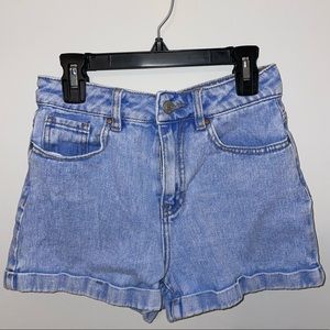 Blue Mom Jean Shorts